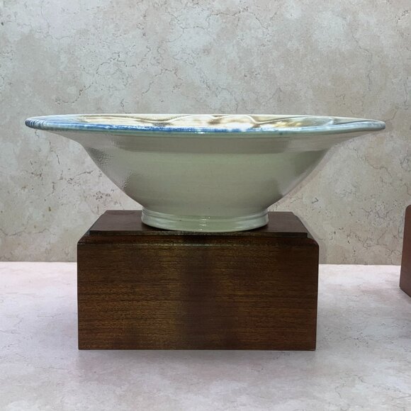 Cady Clay Works  Studio Pottery Speckled Glaze Bowl 8.25” USA Turquoise 2010-19 - Picture 7 of 10